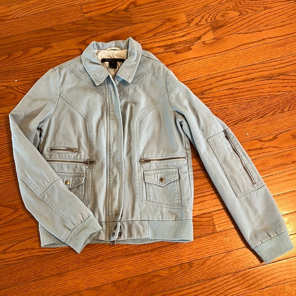 Marc Jacobs light blue bomber jacket - Picture 2 of 6